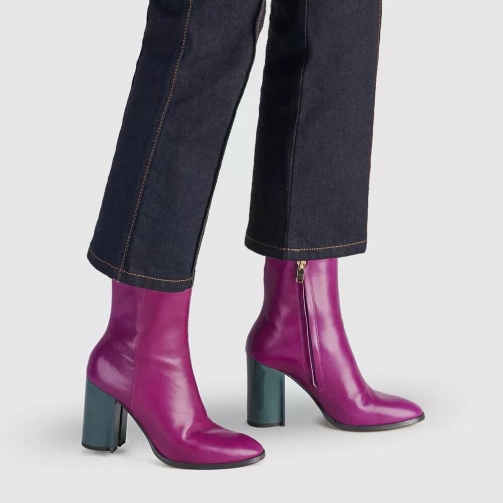Women's Coach Purple Ankle Boots